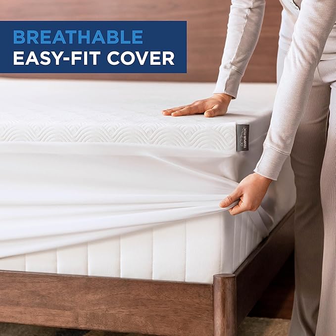 Tempur-Pedic Tempur -Cloud 2-Inch Mattress Topper, Twin XL, White