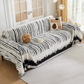 HAOMAIJIA Boho Sofa Covers Couch Covers for 2 Cushion Couch Sofa Pet Friendly Soft Thick Non Slip Couch Cover for Dogs Washable Sectional Couch Covers L Shape Furniture Protecto (XF-Black, 71"x102")