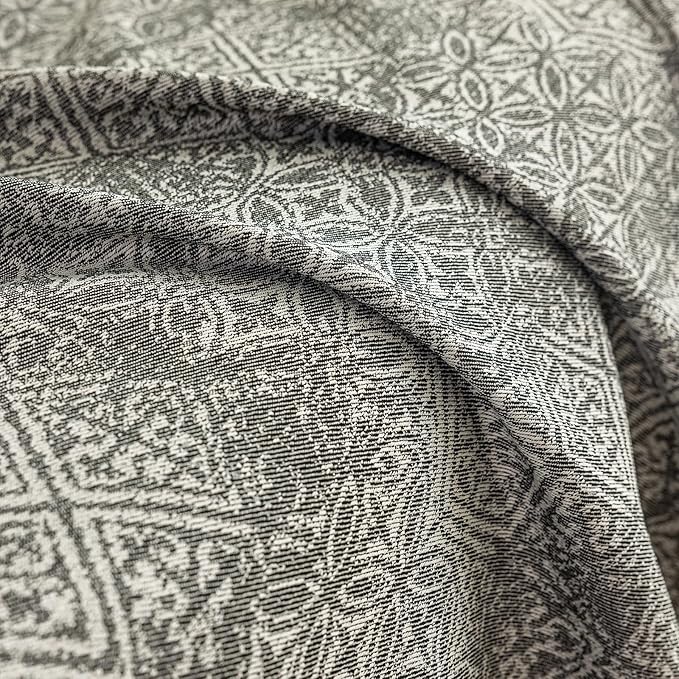 STACYPIK Geometric Pattern Sofa Cover Blanket, Black Couch Throw for Living Room, Couch Covers for Dogs, Washable Furniture Protector for 3 Cushion Sofa with Tassel, Anti-Slip Throw Cover-71X134IN
