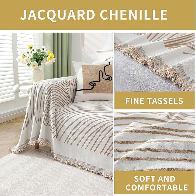 Non Slip Sofa Covers Couch Covers for 3 Cushion Couch Sofa Pet Friendly Washable Couch Covers for Sofa, Soft Thick Sectional Couch Covers L Shape Furniture Protector for Kids, Dogs 71" X134"