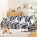 Boho Couch Cover, Sofa Cover, Sofa Covers for 2 Cushion Couch, Washable Sectional Couch Covers for Dogs Pet Furniture Protector Couch Cover Blanket for Living Room (2# White, 71" x 118")