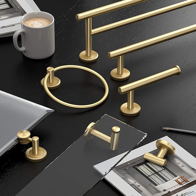 Gatco 4239S Latitude II, Frameless Rectangle Pivot Mirror, 31.5" H, Brushed Brass/Wall Mounted 31.5" H x 27.50" W Frameless Tilting Beveled Bathroom Vanity Mirror Wth Brushed Brass Brackets