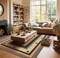 Homespice Gloucester Jute Black 4x6' Braided Area Rug for Living Room, Bedroom and Dining Room. Pet Friendly. Decor Styles- Farmhouse Rug, Rustic, Vintage, Cottage, Primitive, Country, Boho Rug